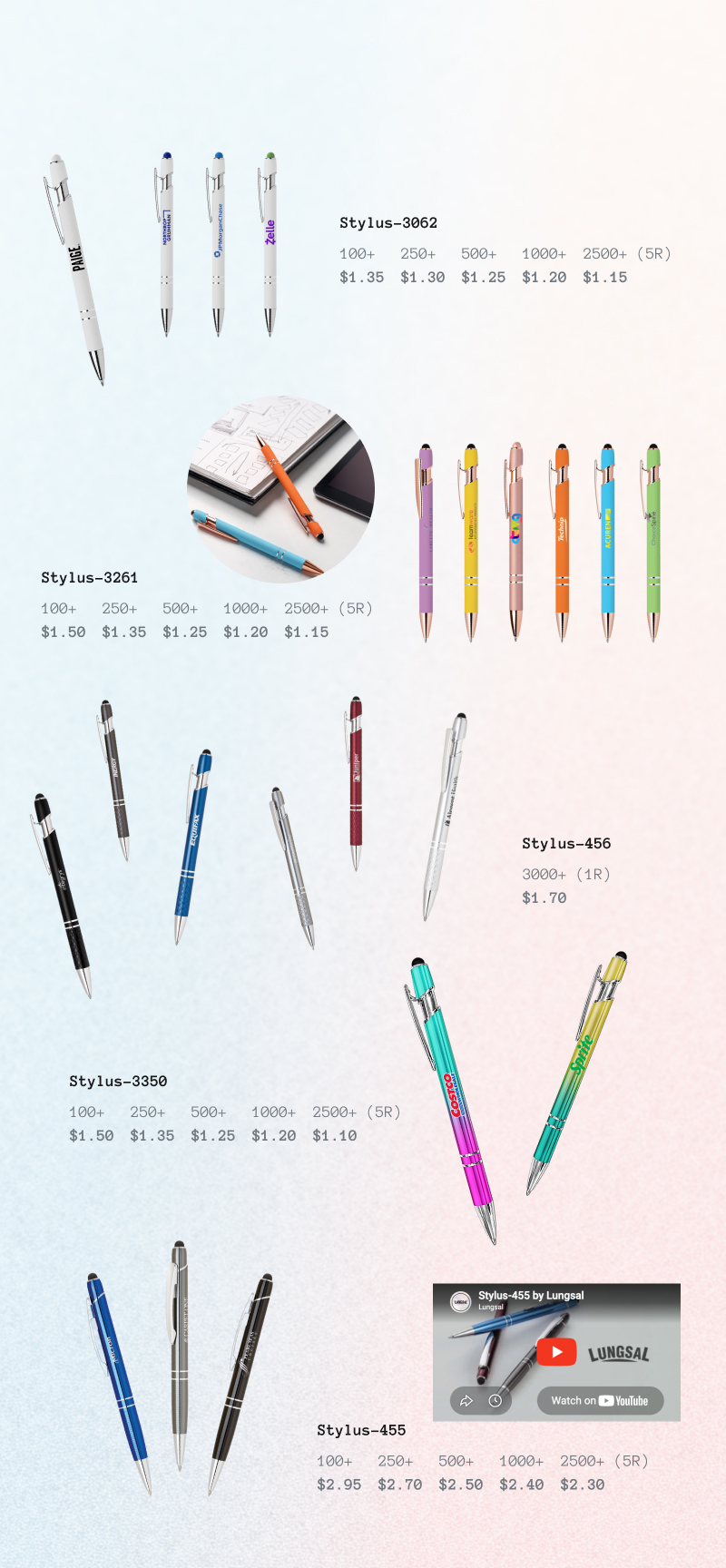 Lungsal's Most Popular Stylus Pens (Part two)